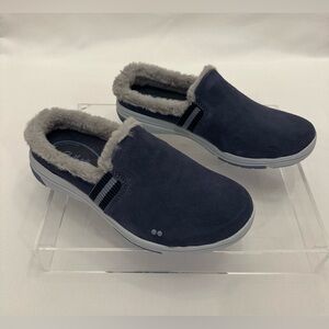 Ryka Alaska Lifestyle Slip On Mules. In Folk Blue. Size 7.5W